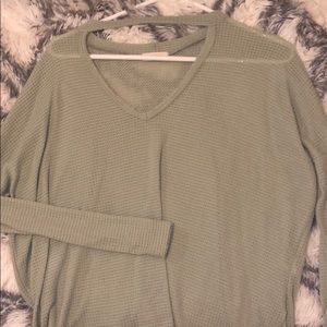 Green long sleeve top